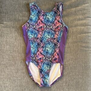 Plum multi color purple Leotard AS